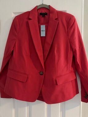 Ann Taylor Coral-Red Pants Suit